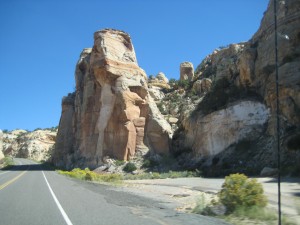 On the road Escalante to Torrey
