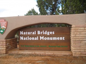 Entrance to Natural Bridges