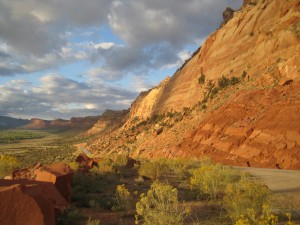 View of valley prior to Natural Bridges