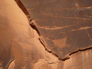 Petroglyph of ancient people