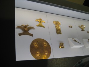 Gold fashioned in human figures