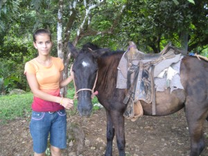 Cynthia and her horse