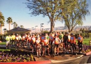 Sun City cyclists getting ready for a ride