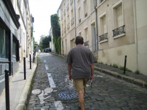 Walking historical streets of our Paris neighborhood