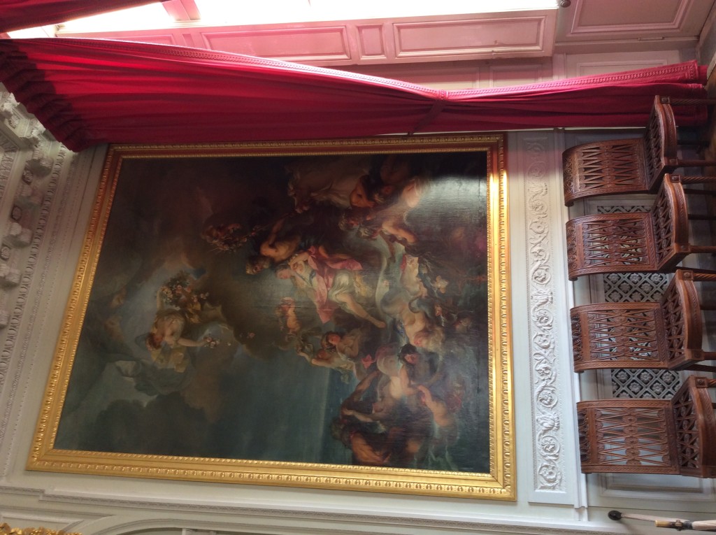 One of four paintings in Grand Dining Room titled Fishing by Gabriel-Francois Doyen