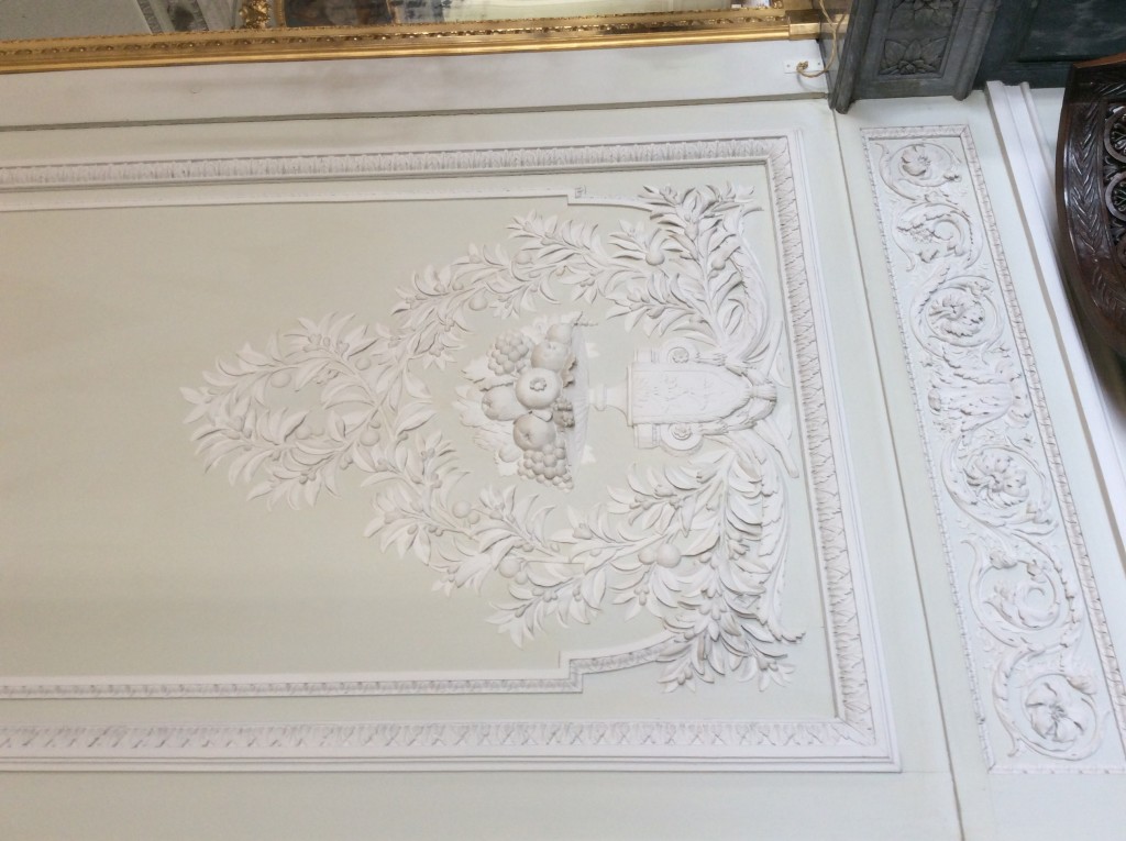 Elaborate wainscoting by Honoré Guibert in the Petit Trianon